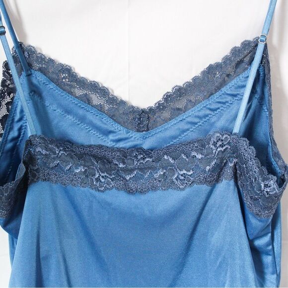 Vintage Y2K The Limited Blue Lace V-neck Cami Large - Picture 6 of 8
